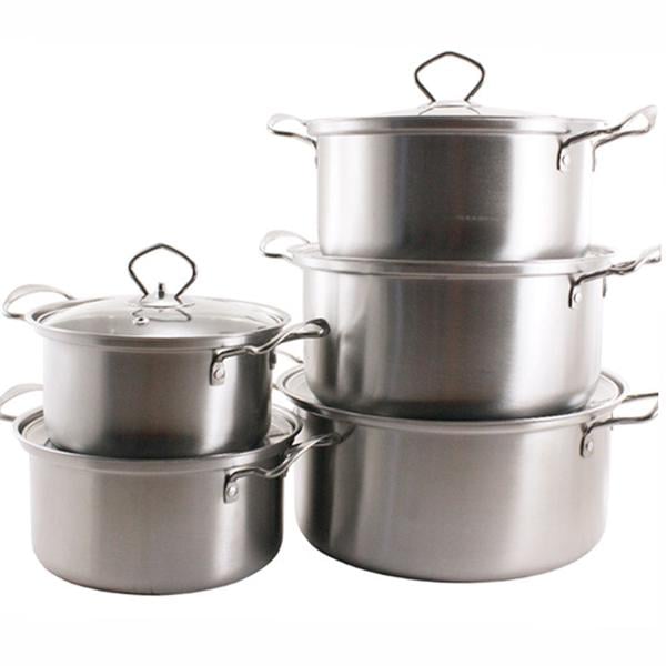 Набор кастрюль из нержавеющей стали 10 предметов (30452726)