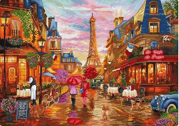 Набор для вышивки крестиком L9975 After the Rain Paris Набор для вышивки крестиком L9975 After the Rain Paris