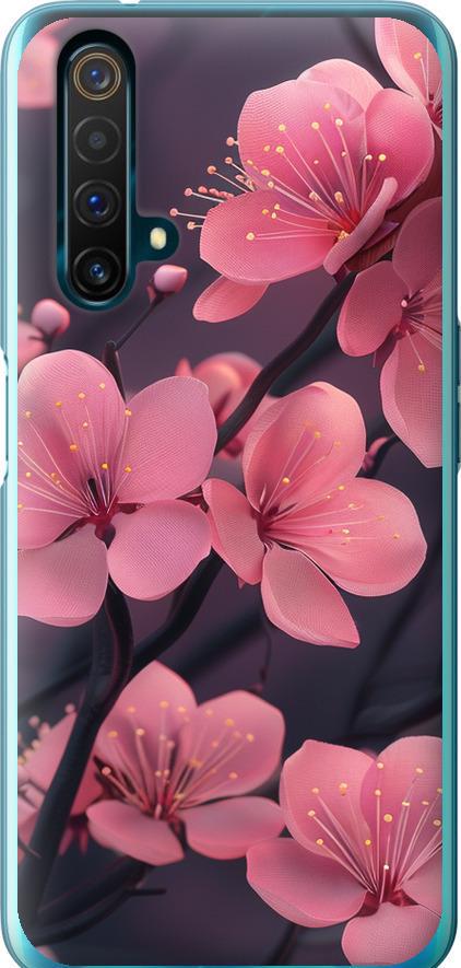 Чехол на Realme X50 Пурпурная сакура (6075u-1894-42517)