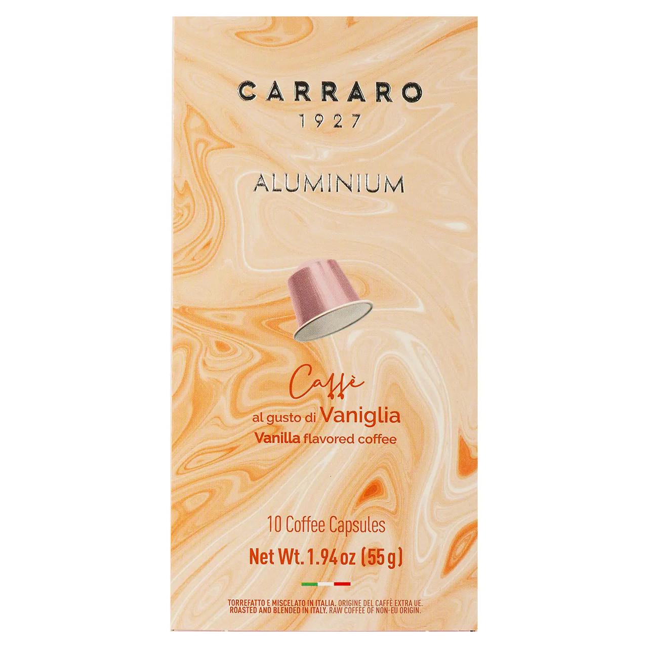 Кофе в капсулах Carraro Nespresso Aluminium Vaniglia 10шт.