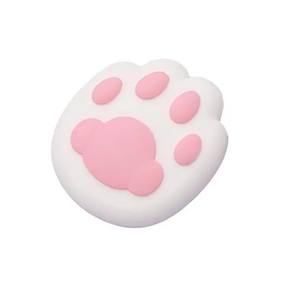 Стопор для дверей у формі котячої лапки самоклеючий 4,5x4,5 см Білий (NR0260_1)