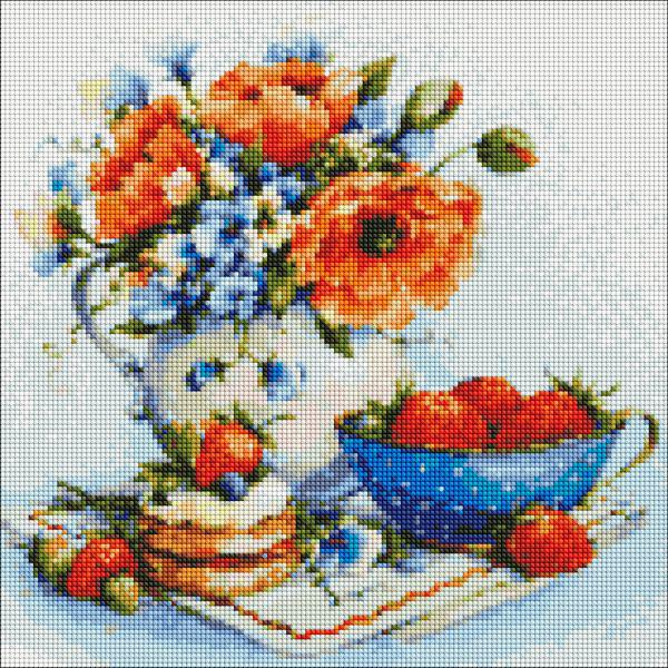 Алмазная мозаика Яркая клубника