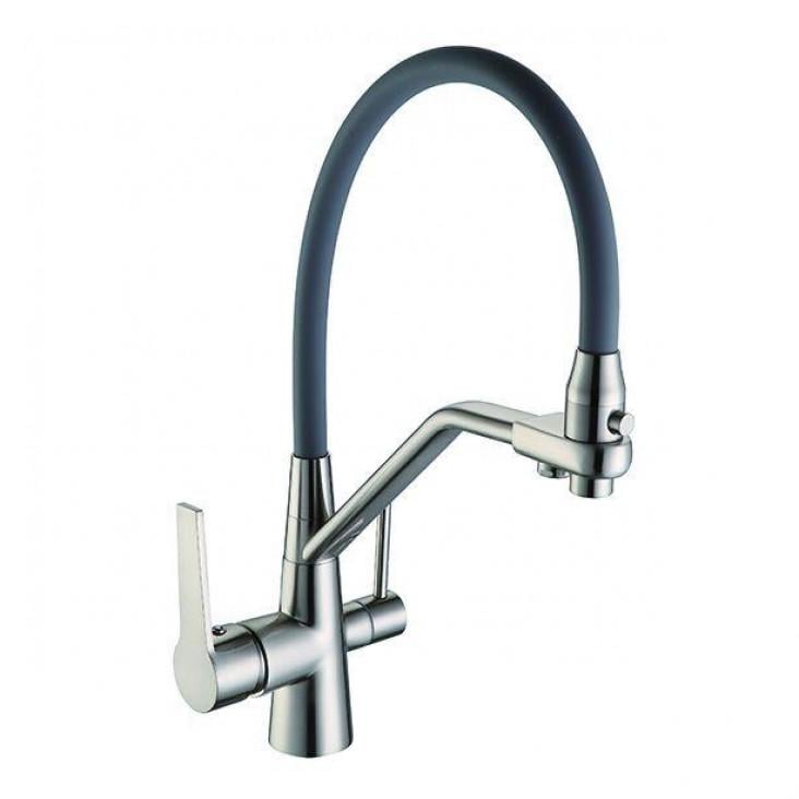 Змішувач для кухні Frap F4374-5 Сірий сатин (1042401) Змішувач для кухні Frap F4374-5 Сірий сатин (1042401)