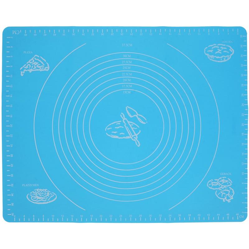 Силіконовий килимок Kamille Big Size для розкочування тіста та випічки 40х48 см (194336)