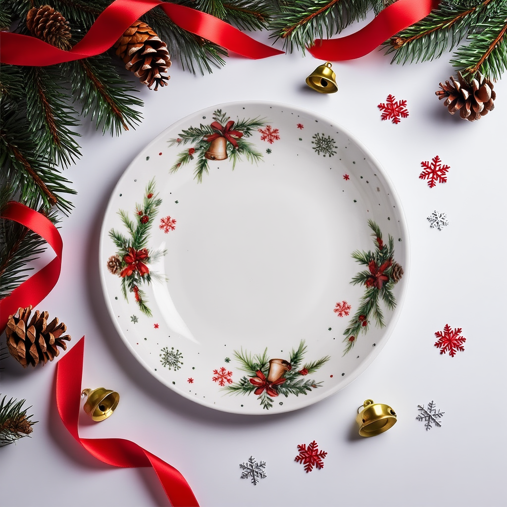 Тарелка фарфоровая Christmas Tree 23 см (SG-32-2)