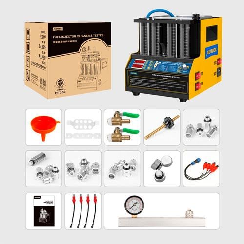 Стенд для тестування і промивання форсунок з УЗВ ванною Autool CT160 нагрівання (710354) - фото 4 Стенд для тестування і промивання форсунок з УЗВ ванною Autool CT160 нагрівання (710354) - фото 4