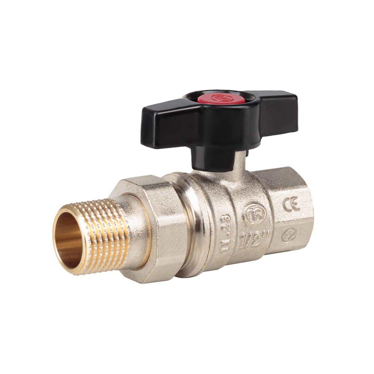Кран шаровой MAREK 1/2" ВЗ латунь Хром (PUD-MV31)