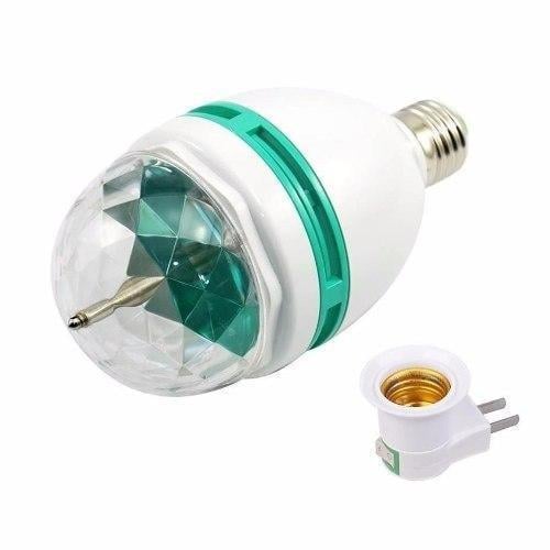 Диско-лампочка E27 LED RGB 3 Вт з мережевим адаптером (Ks34564667)