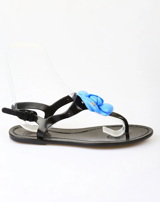 Босоніжки шльопанці жіночі пляжні р. 39 24 см Чорний із синім (KG-7727) - фото 2 Босоніжки шльопанці жіночі пляжні р. 39 24 см Чорний із синім (KG-7727) - фото 2