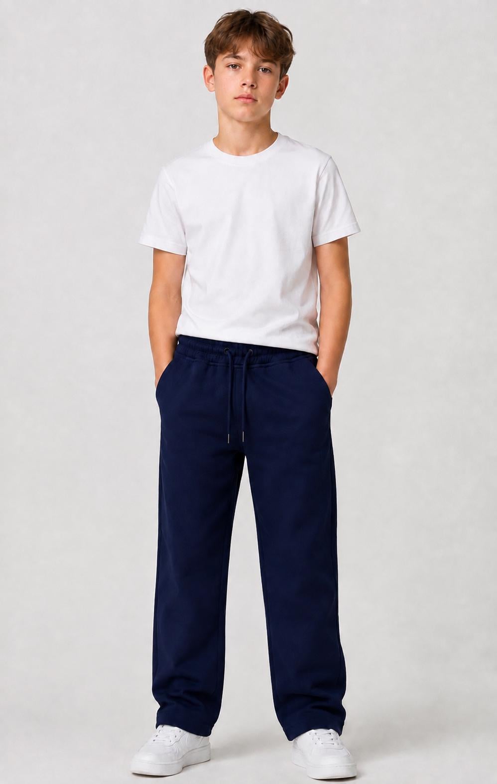 Брюки для мальчика прямые AMZ Jeans 158-164 см Темно-синий (26127767) Брюки для мальчика прямые AMZ Jeans 158-164 см Темно-синий (26127767)