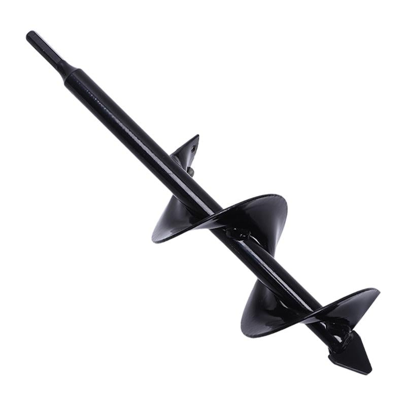 Бур стальной спиральный для отверстий на разных типах грунтов 40х10 см Черный (SADBUR-1427)