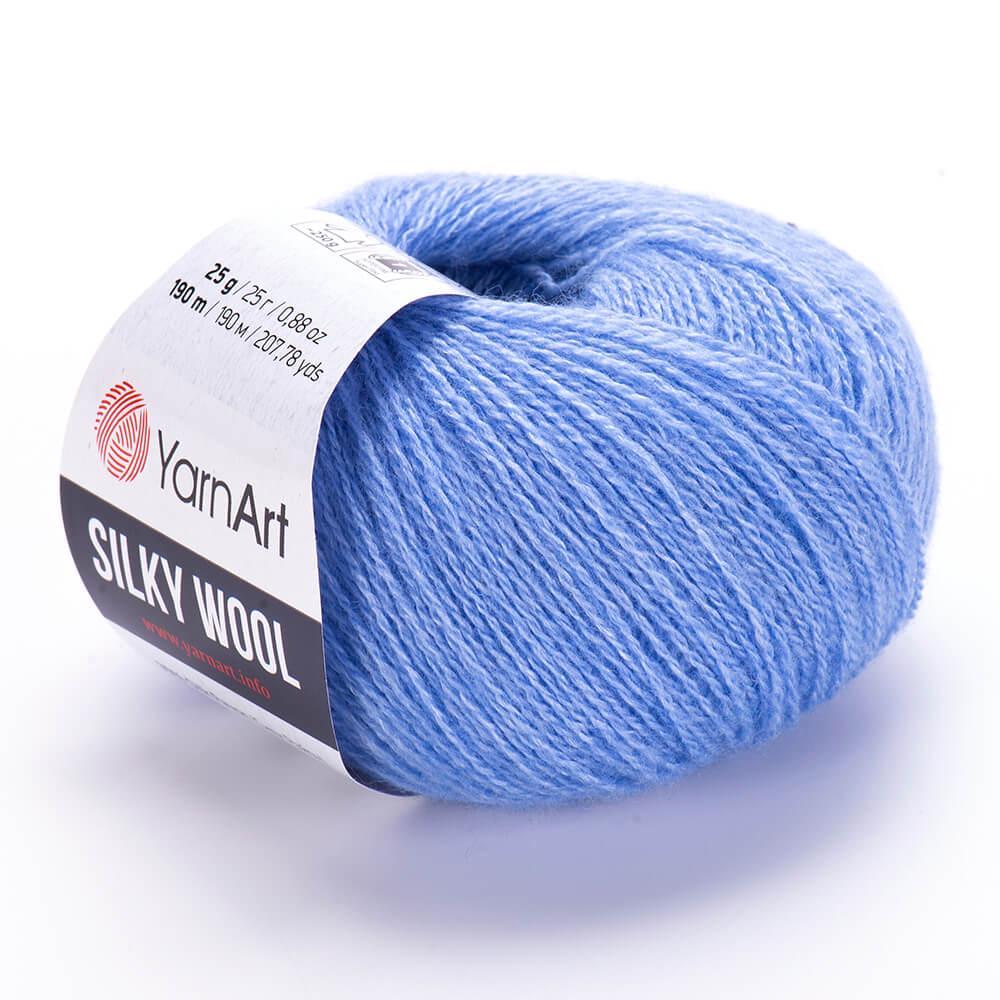 Пряжа YarnArt Silky Wool 343 Голубой (6194)