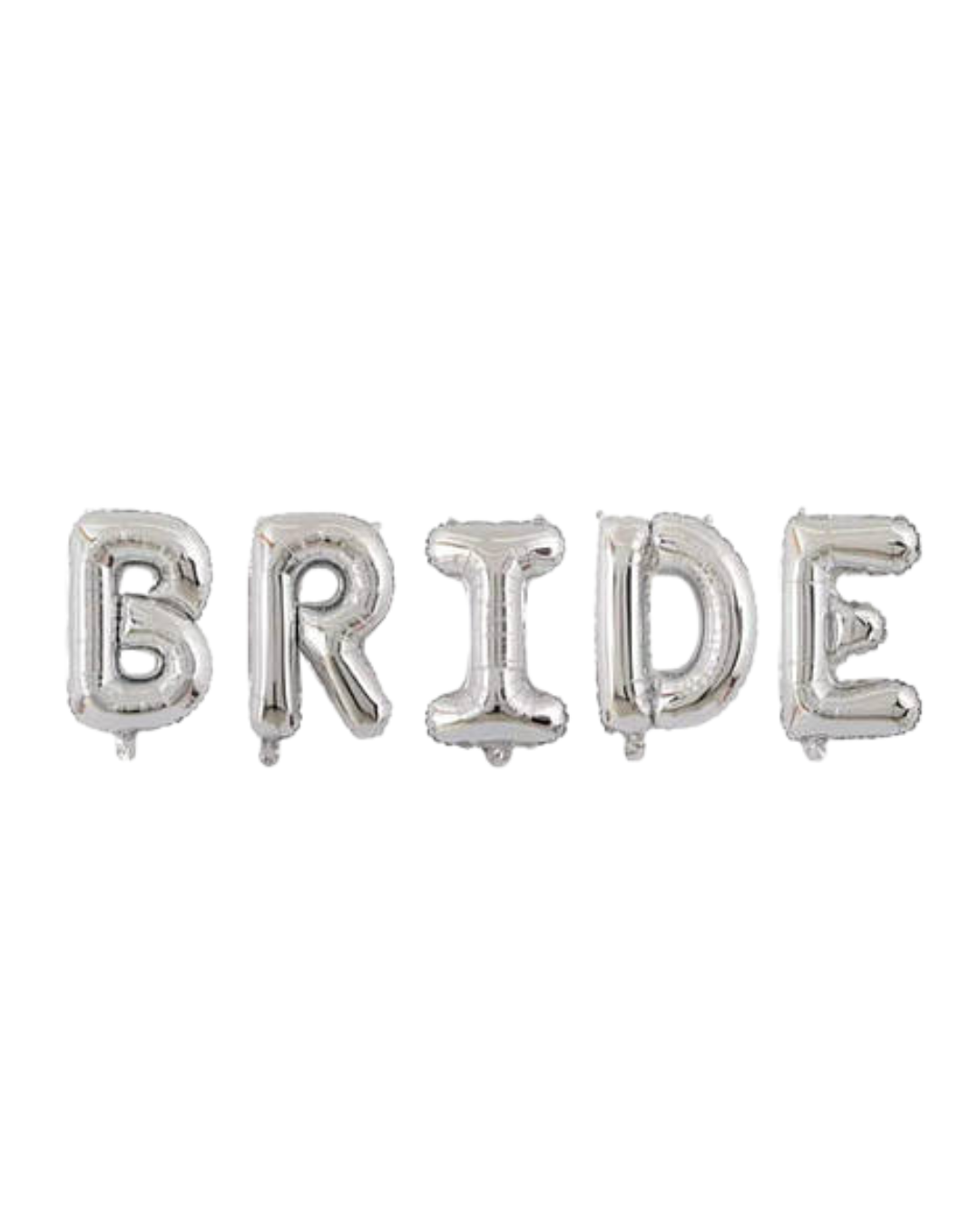 Воздушные шарики фольгированные Bride 1 м Серебряный (15)