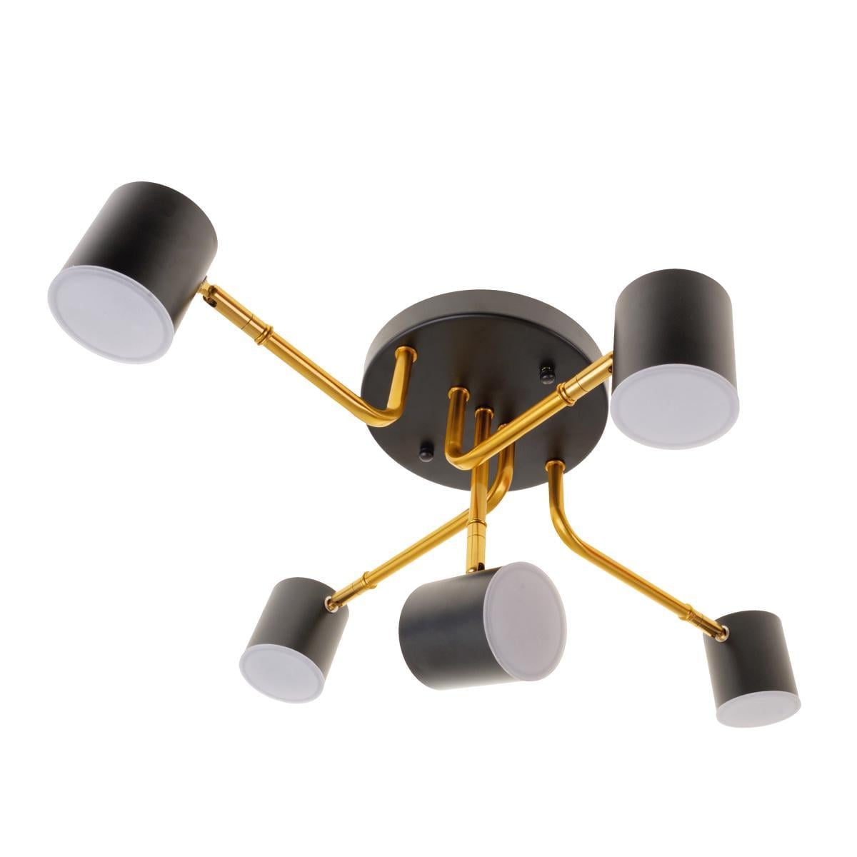 Люстра светодиодная Brille BR-01 638C/5 LED 30 W BK/G