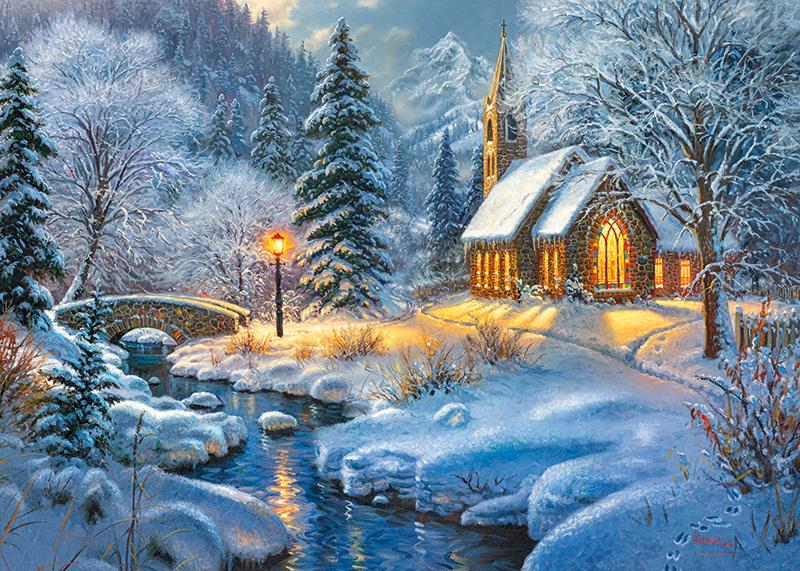 Пазл Снежный дом 1000 эл.