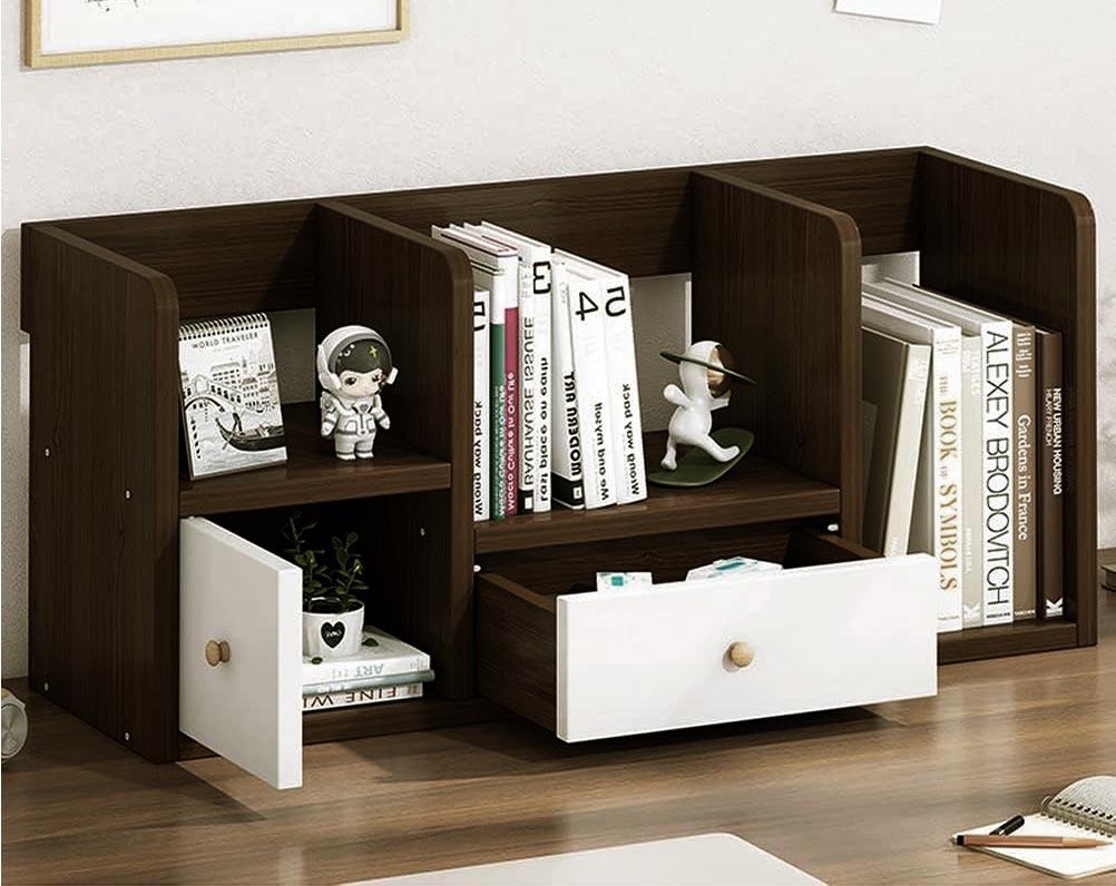 Полка-надстройка настольная из дерева Торивия капучино-зефир (АКД-01230920)