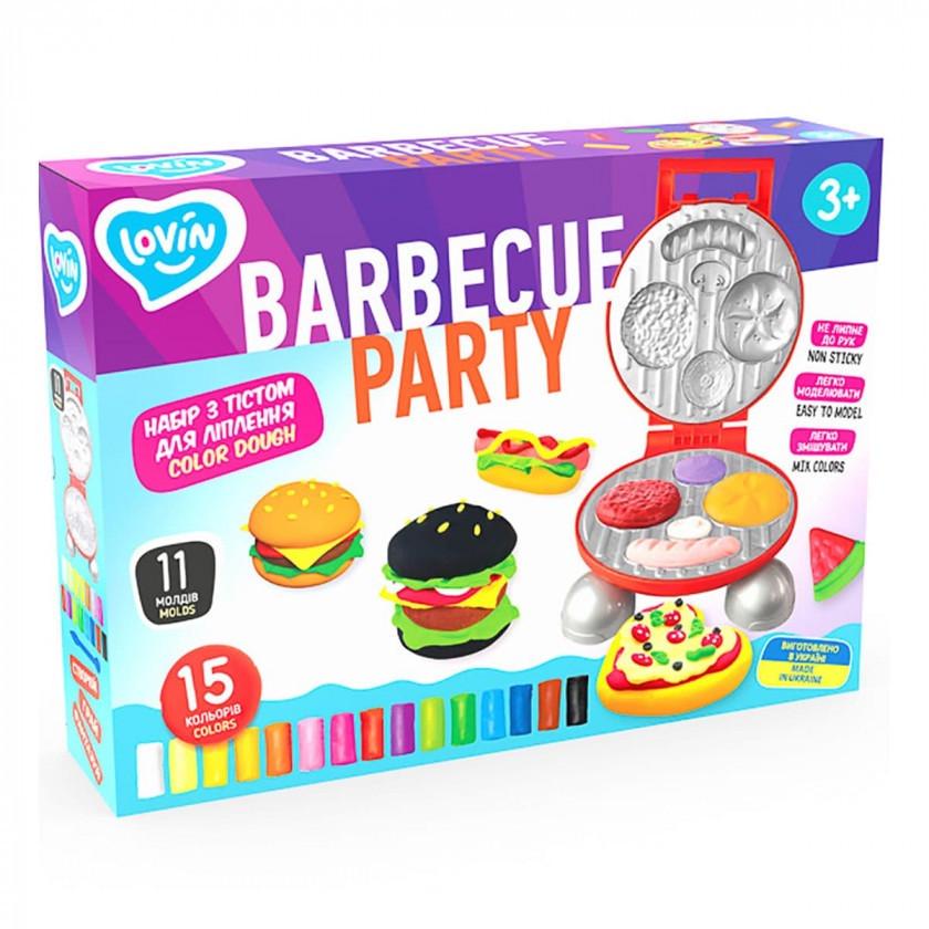 Набір для креативної творчості з тістом Lovin Barbecue Party 41194 15 кольорів (RLT26790)