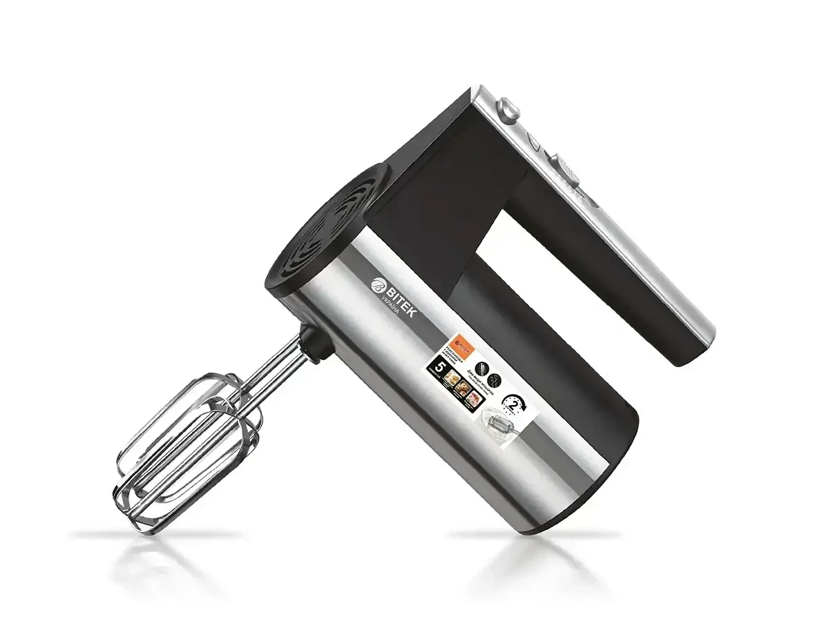 Міксер ручний BITEK BT-6629A для кухні на 5 швидкостей 800W