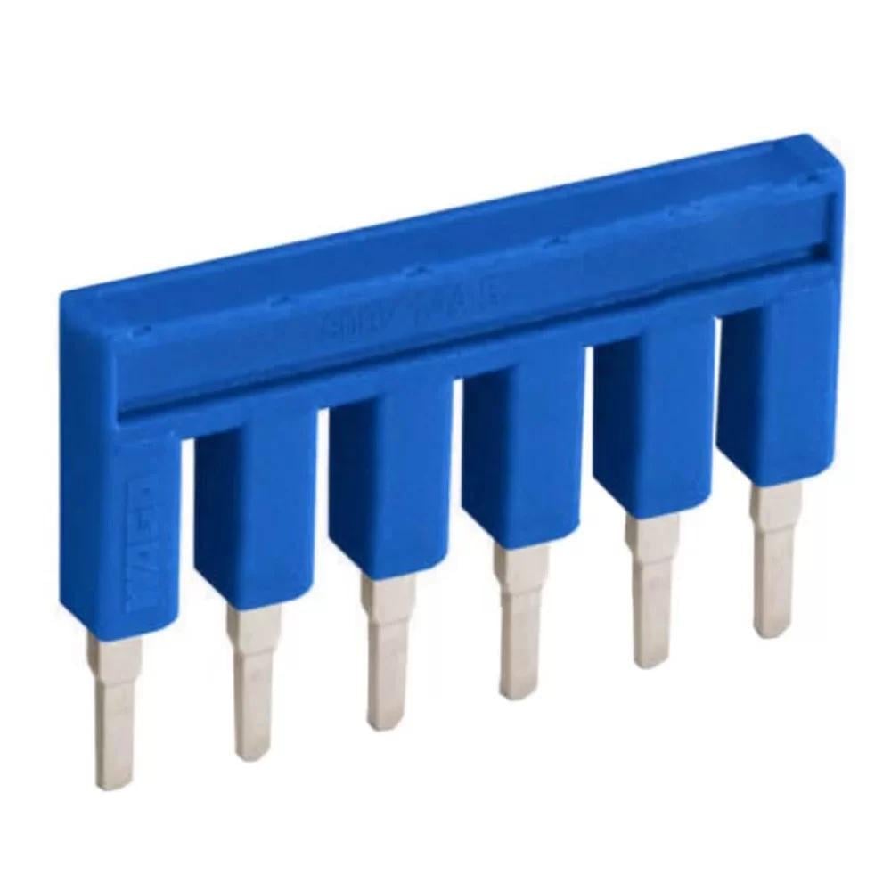 Клемник шинний WAGO на DIN перемичка 6 контактів 25А (28680671)