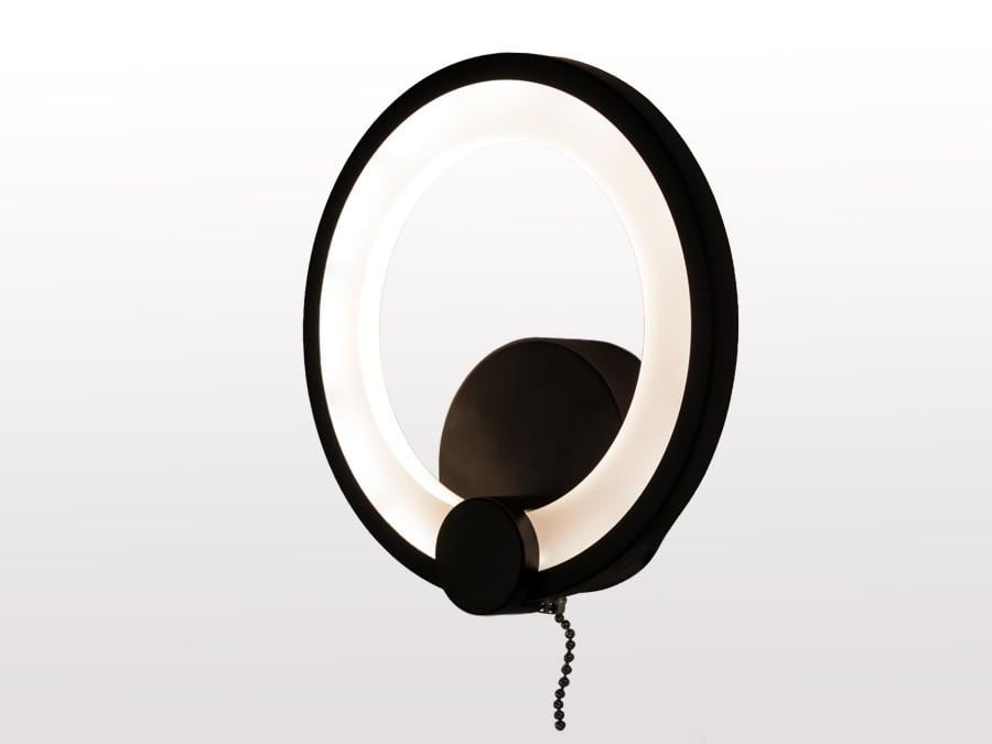 Настенный светильник 8022-1BK-LS 16W Черный - фото 3