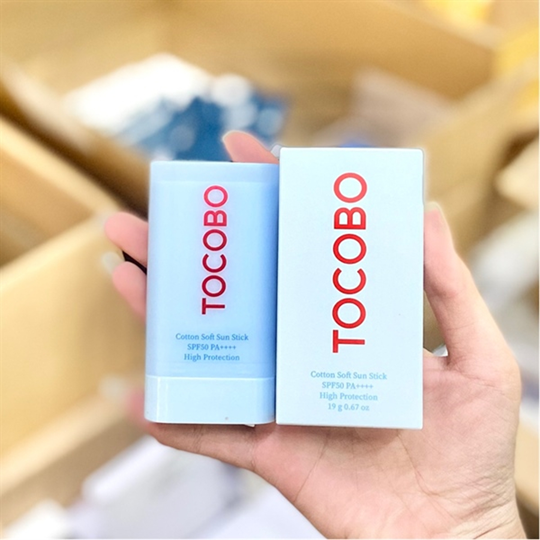 Сонцезахисний стік для обличчя Tocobo Rice + B5 Cotton Soft SPF50+ PA++++ 19 г - фото 6