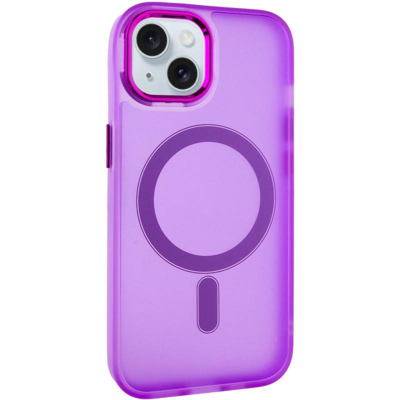 Противоударный Чехол TPU+PC Lily with MagSafe для Apple iPhone 13 (6.1") Purple