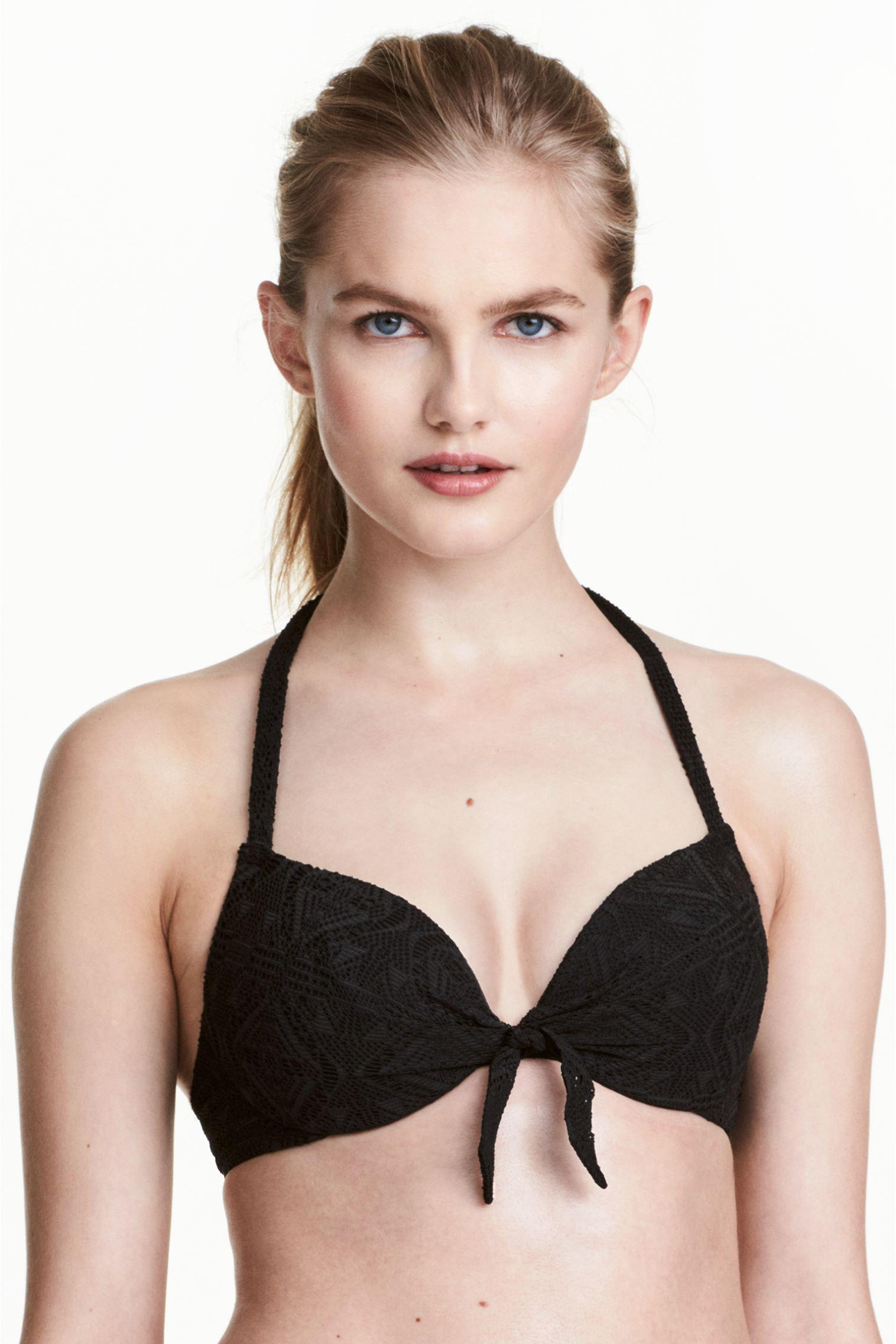 Лиф купальный H&M 80B Черный (20051841215)