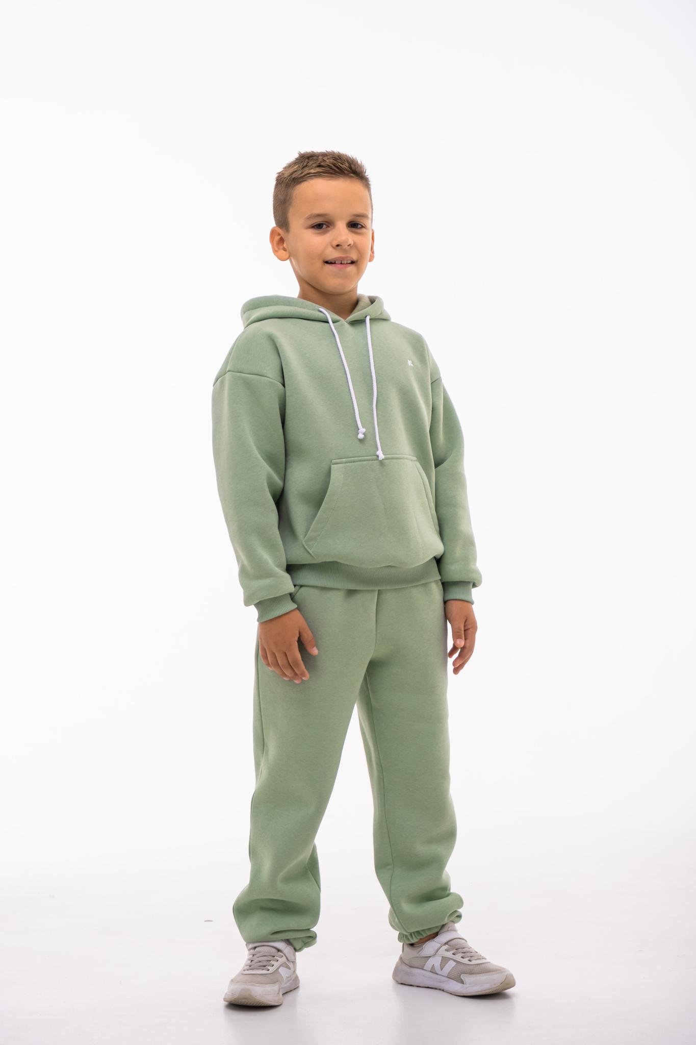 Спортивний костюм дитячий Kindamor Warm Autumn утеплений флісовий 134 см Оливковий (448950152)