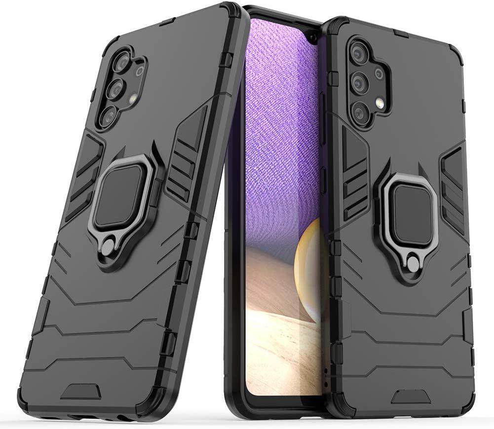 Противоударный чехол Samsung Galaxy A32 A325 (подставка кольцо) Black (21809-2B)