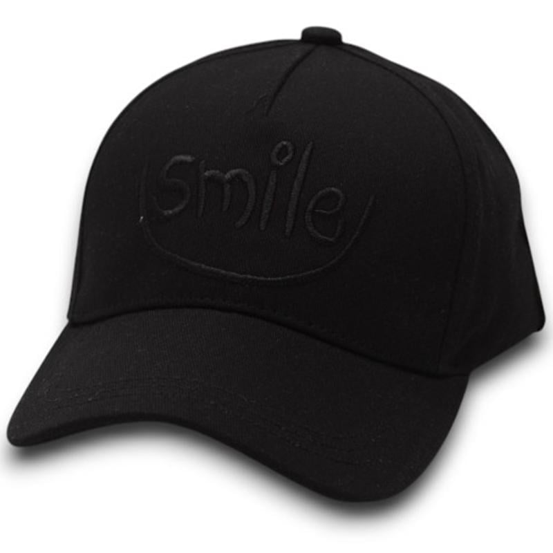 Бейсболка котон с регулировкой размера пятиклинка smile BDH24627 L/57-58 см Черный (173777)