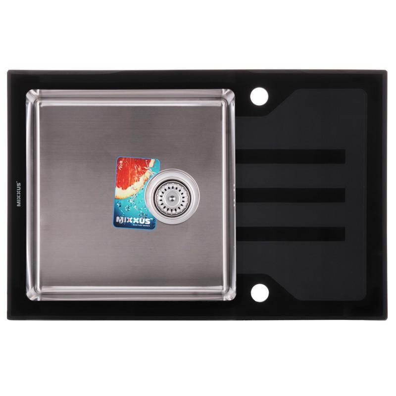 Мийка для кухні MIXXUS MX304 7851-200x1.2-HM-Glass (MX0574)