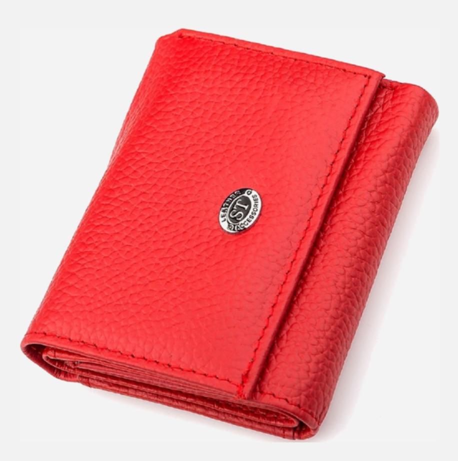 Кошелек женский ST Leather из натуральной кожи красный (456987) Кошелек женский ST Leather из натуральной кожи красный (456987)