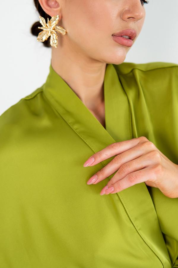 Халат шовковий Forli довгий OS Mustang (SH0035-21-04) - фото 2 Халат шовковий Forli довгий OS Mustang (SH0035-21-04) - фото 2