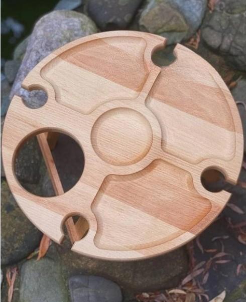 Столик винный бук 35х35х17 см (010ст) - фото 6 Столик винный бук 35х35х17 см (010ст) - фото 6