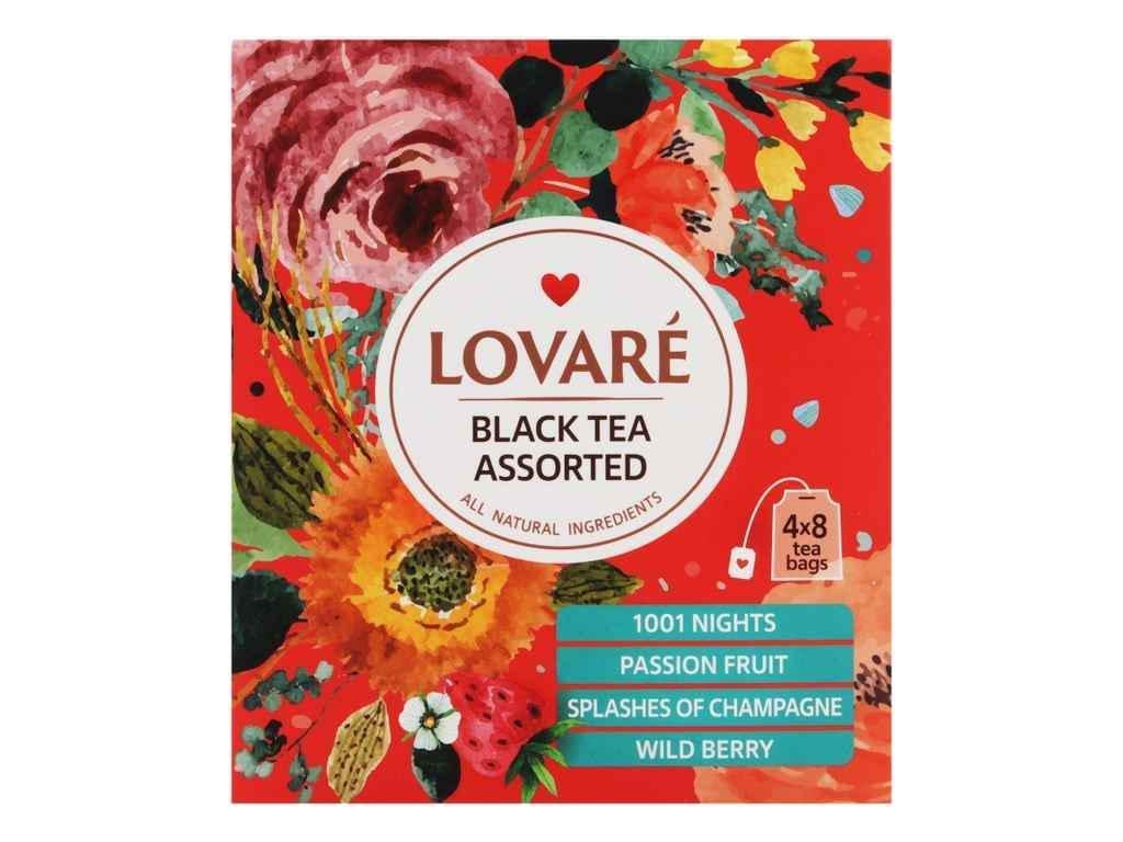 Чай пакетований чорний Lovare асорті 32 пакетиків (845677)