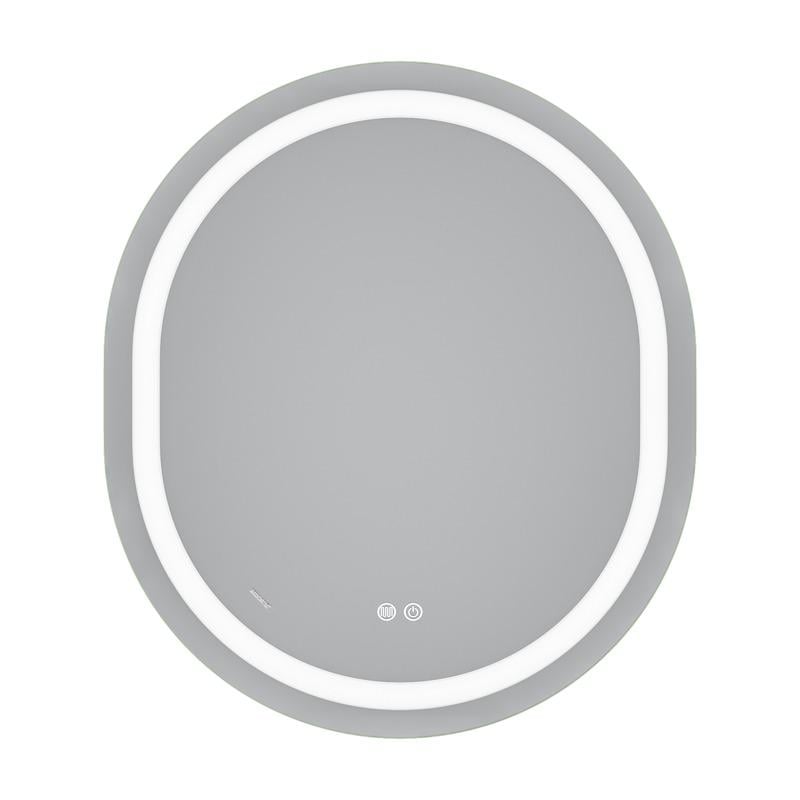 Дзеркало для ванної кімнати MIXXUS Premium ELLIPSE MV05 REVERSE LED Touch/Anti-fog/димер 3-6,5kK 80x70 см (MP6643)