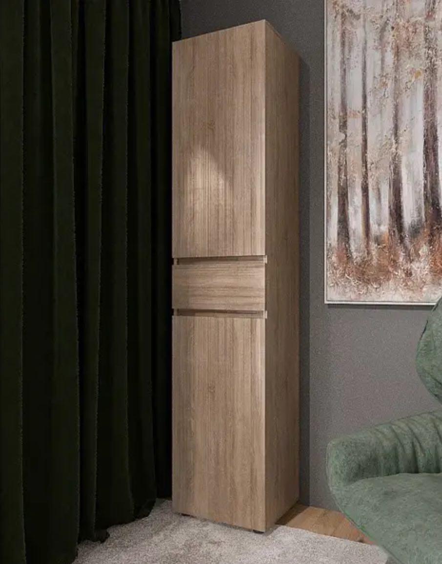 Пенал ПЛ-1 Лайт Еверест 2080х380х450 мм 2Д 1Ш Дуб сонома - фото 1 Пенал ПЛ-1 Лайт Еверест 2080х380х450 мм 2Д 1Ш Дуб сонома - фото 1