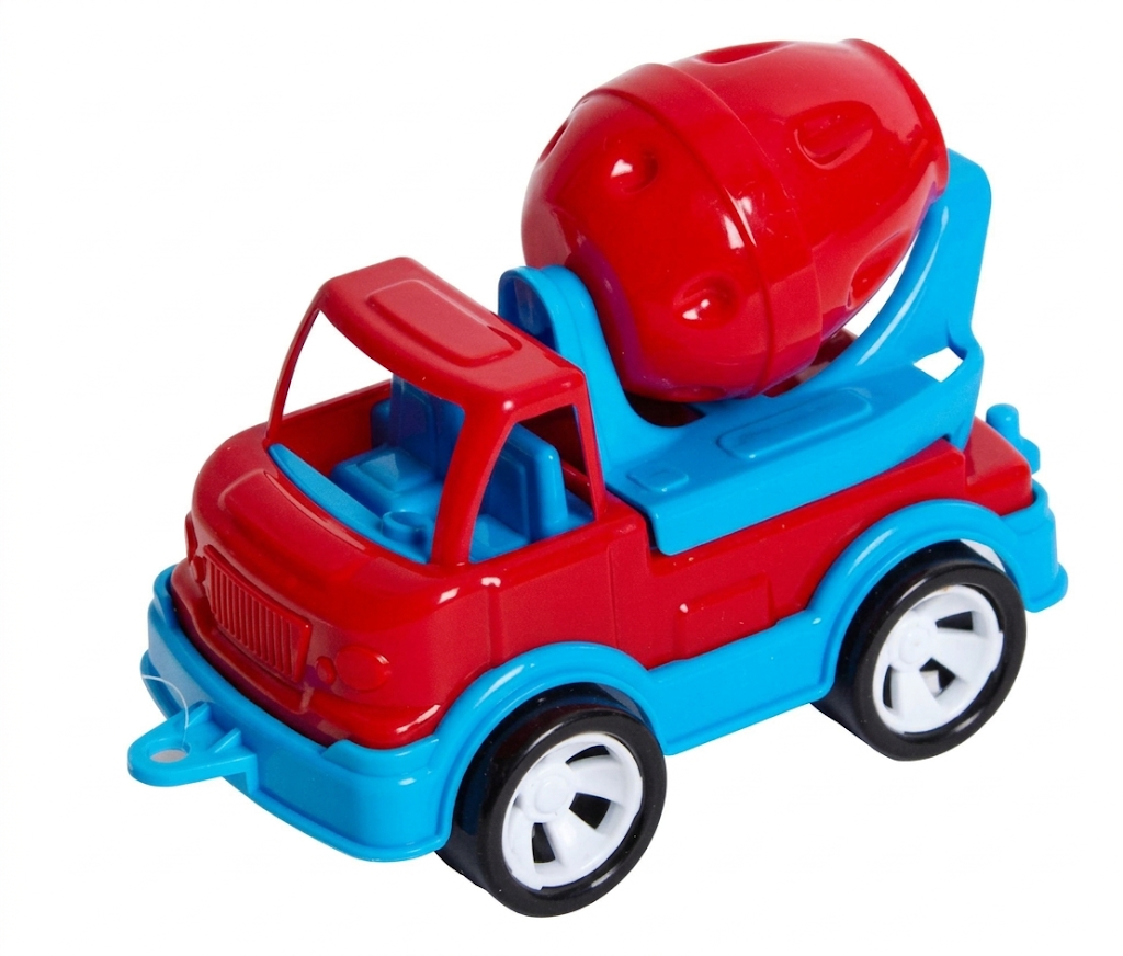 Игрушечный бетоносмеситель Mini Matik вращающийся барабан 13,5 см Красный (MK-333-T-115)