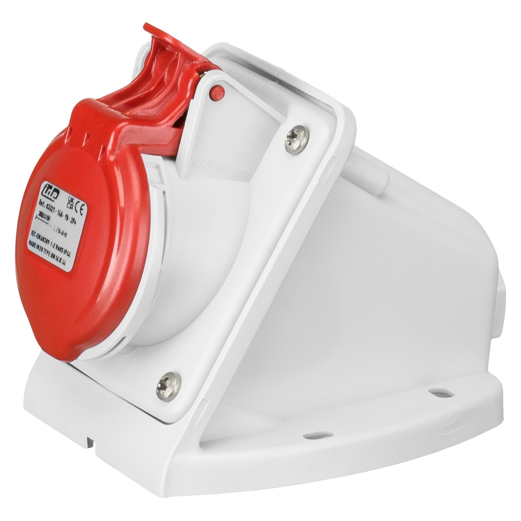 Розетка настенная IDE 16А 380V 2P+E IP44 (3321)
