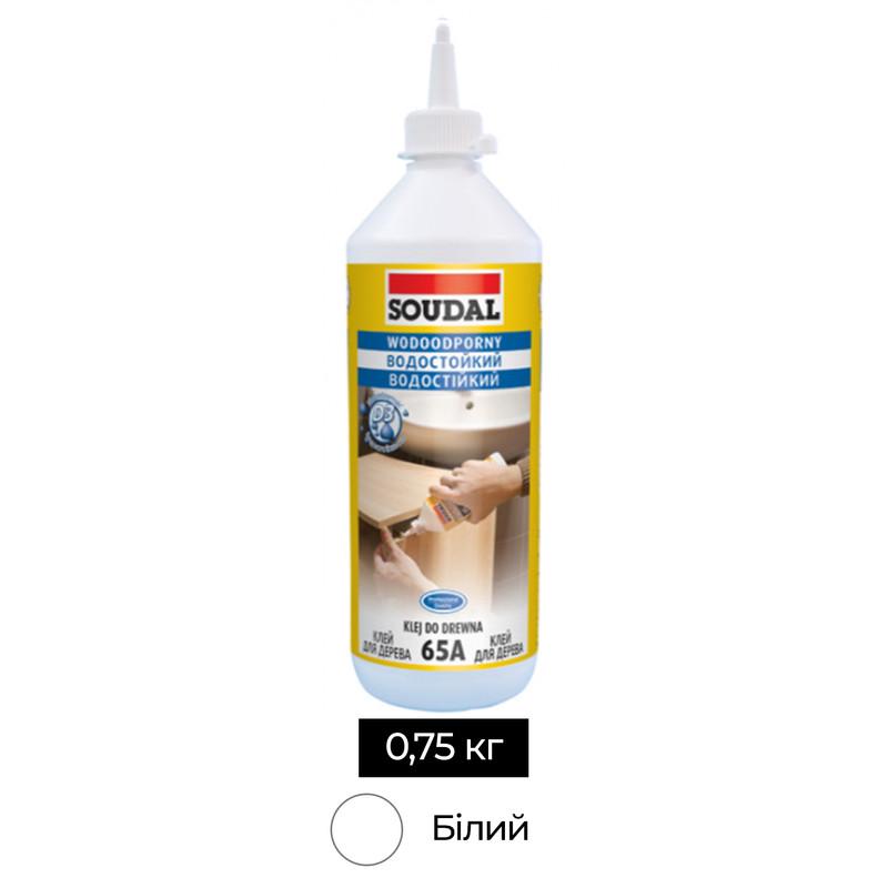 Клей для дерева вологостійкий Soudal 65А PVAC D3 0,75 кг Білий (000030000065007500) - фото 2