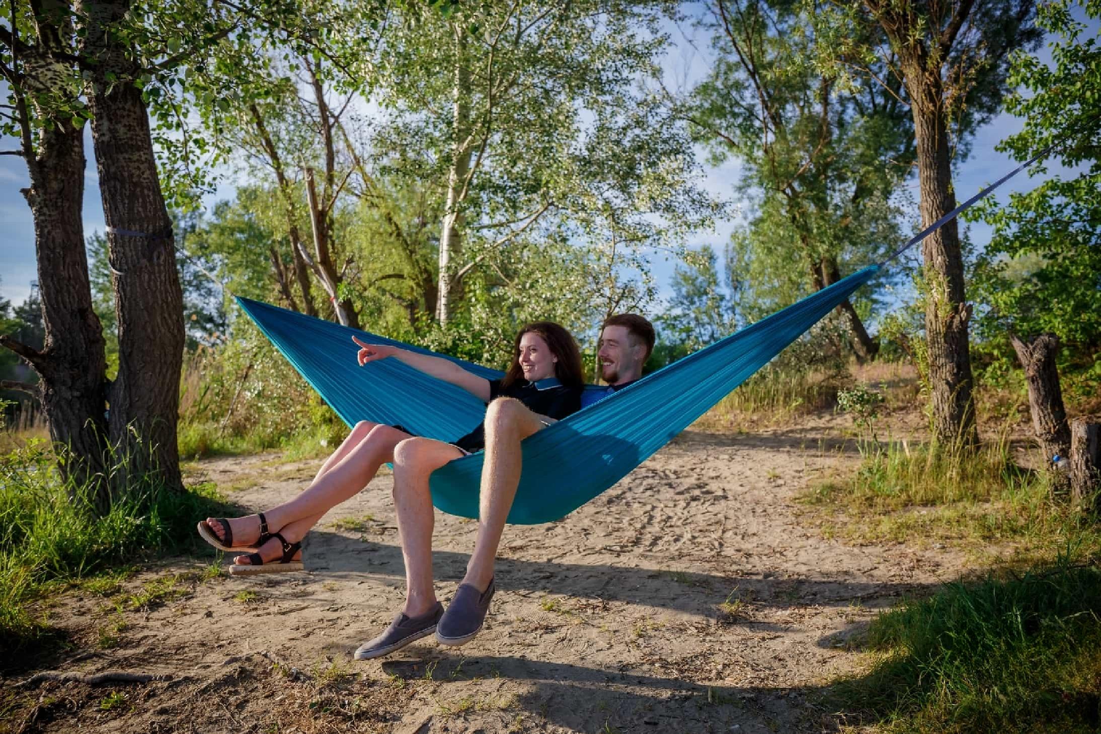 Гамак подвесной двухместный/туристический Air с чехлом и креплениями 300х140 на 200 кг Темно-синий - фото 5 Гамак подвесной двухместный/туристический Air с чехлом и креплениями 300х140 на 200 кг Темно-синий - фото 5