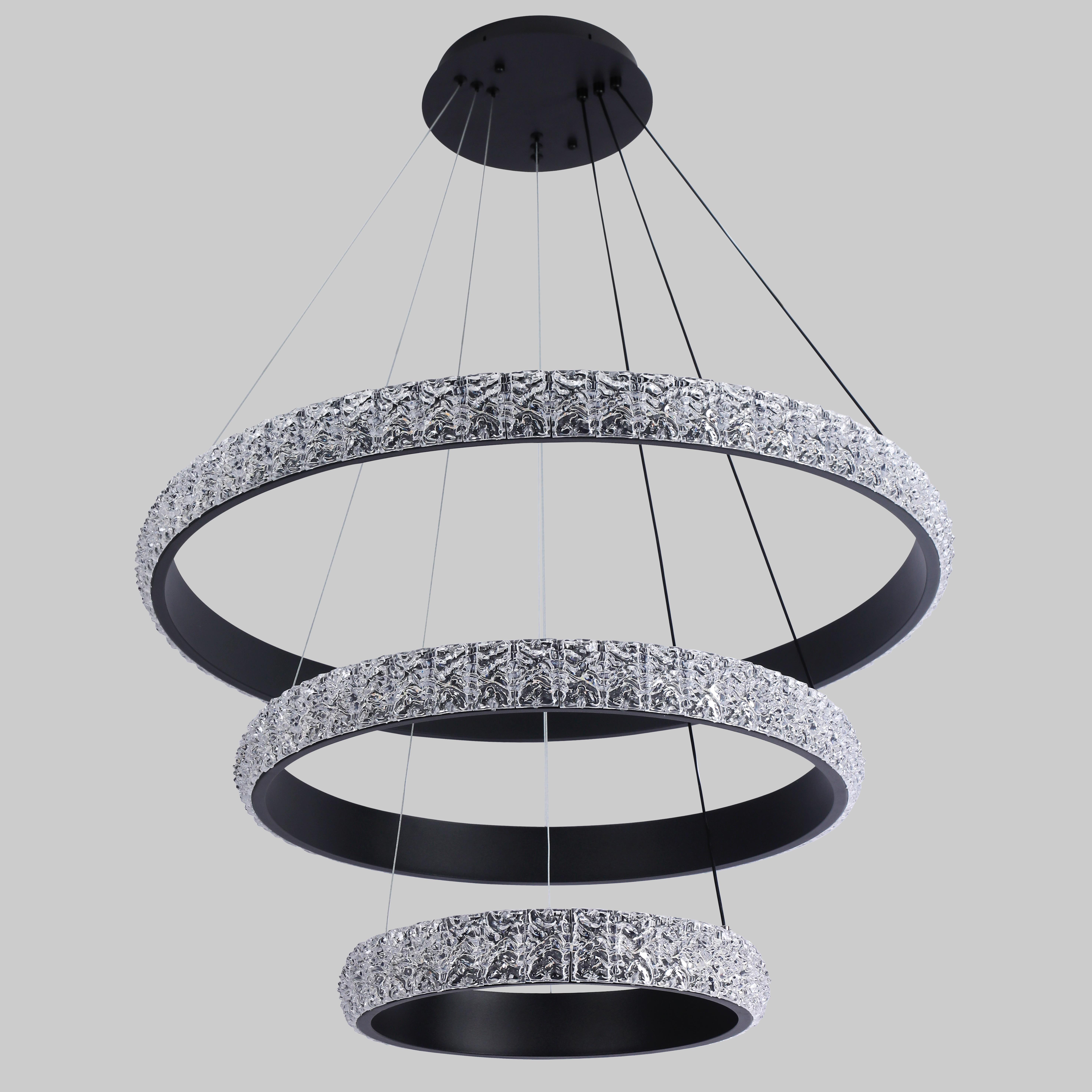 Люстра подвесная Led 90W 40/60/80 см Черный (87-5130 (400/600/800) BK) Люстра подвесная Led 90W 40/60/80 см Черный (87-5130 (400/600/800) BK)