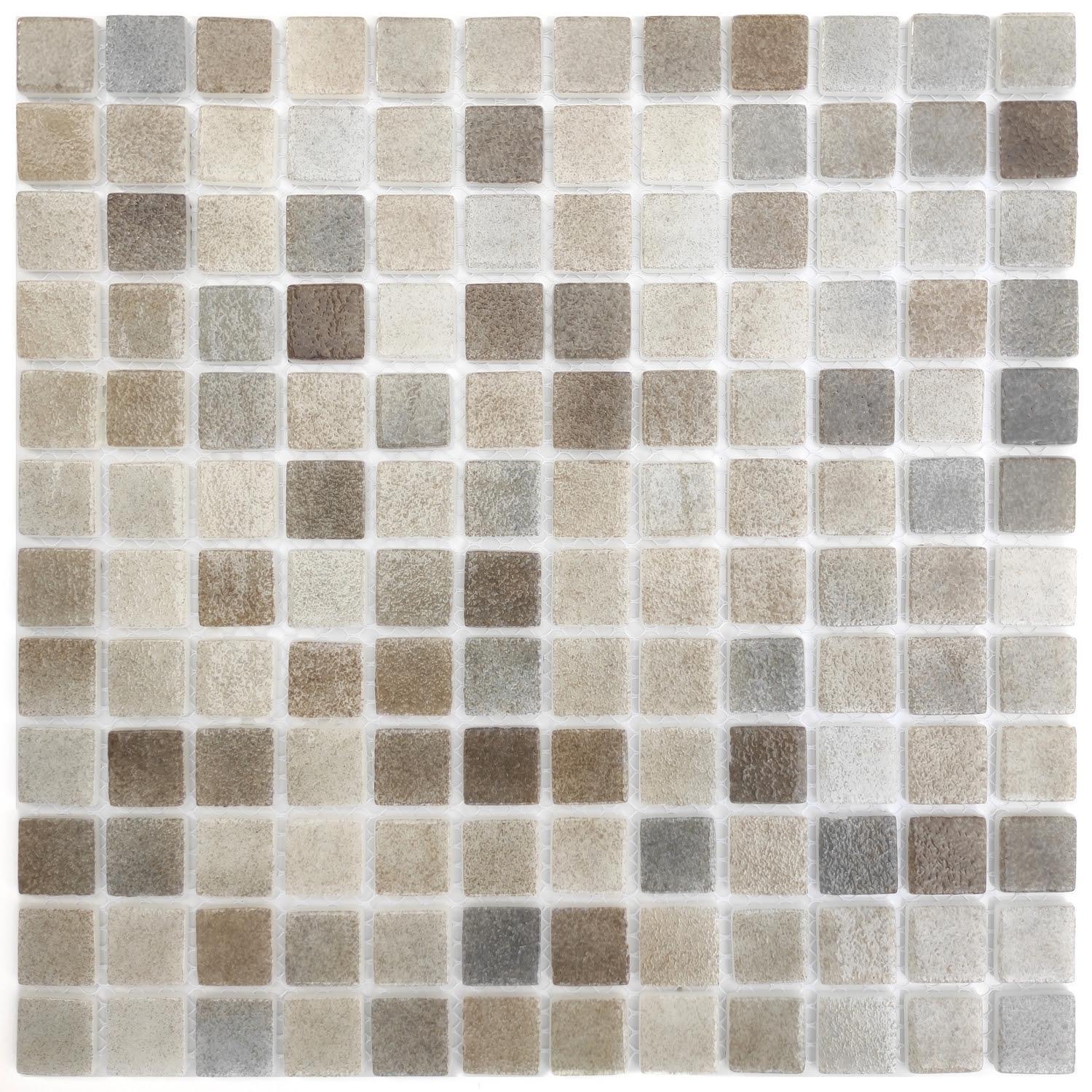 Мозаїка скляна АкваМо Limited Edition 46 на сітці (004515)