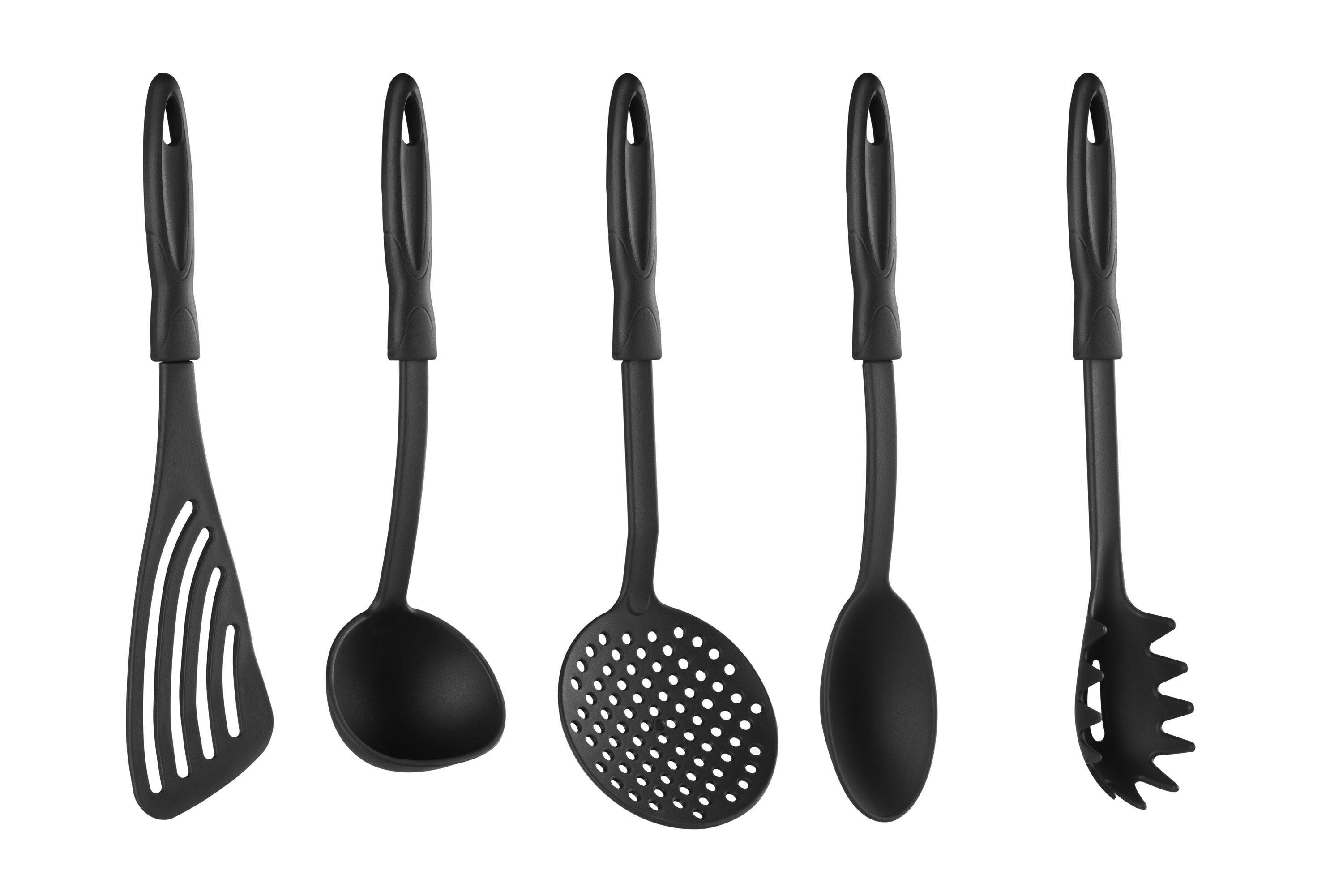 Набір кухонних приборів Ardesto Gemini Gourmet 5 шт. Чорний (ERC-AR3805GG)