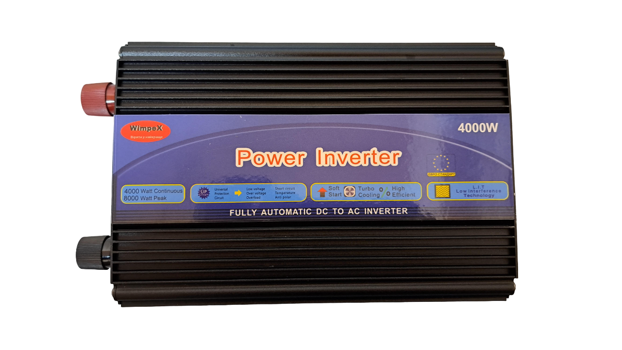 Преобразователь напряжения WIMPEX 12-220V 4000W с плавным пуском