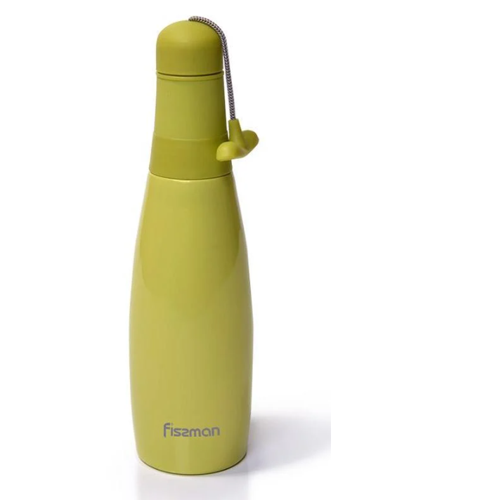 Термос Fissman Skittle Green из нержавеющей стали 380 мл