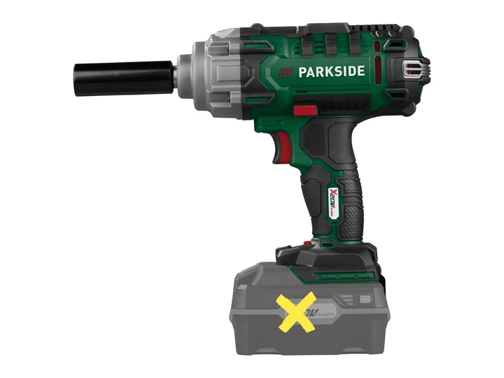 Гайковерт ударний акумуляторний Parkside PASSK 20-Li C3 20 В 400 Нм 1/2" без акумулятора та зарядного пристрою (PASSK 20-Li C3 )