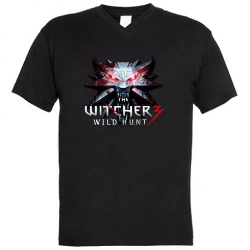 Футболка мужская с V-образным вырезом Witcher 3 Wild Hunt XL Черный (529668-2-50230-XL)