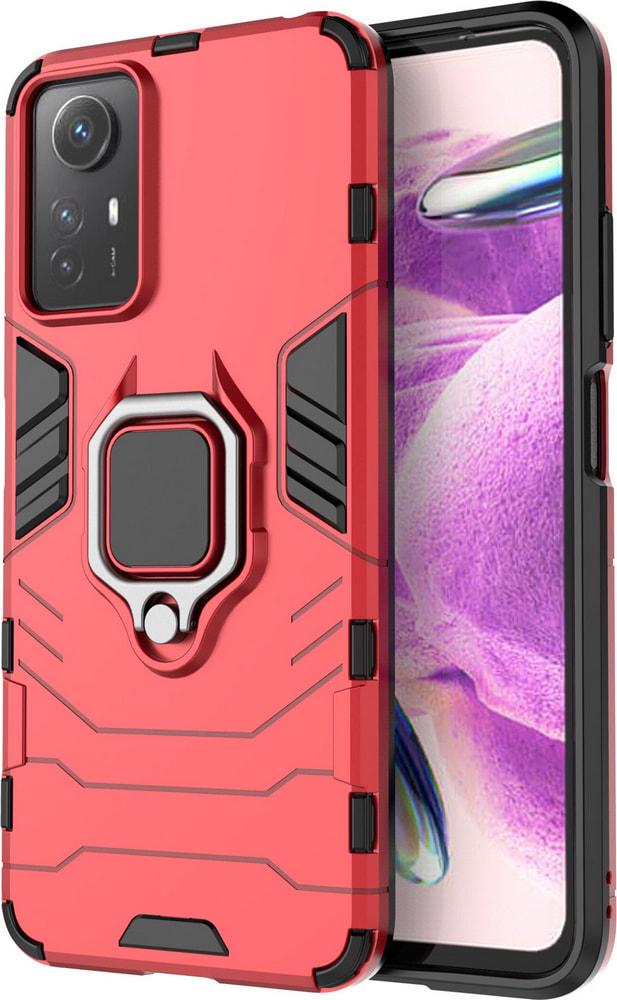 Противоударный чехол Xiaomi Redmi Note 12S (подставка кольцо) Red (34239-2D)