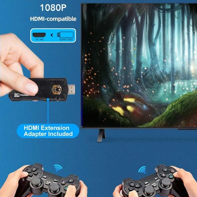 Игровая консоль Android 8K HDMI на 10000 игр Черный - фото 6